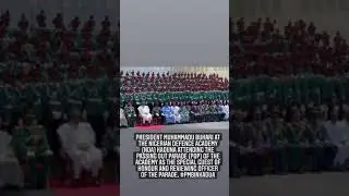 President of the federal republic of Nigeria at the Nigerian Defence Academy (NDA) Kaduna state.