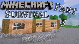 Jungle House Build Step 2! Minecraft Survival Part 5