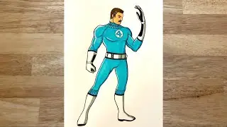 Как нарисовать Мистера Фантастика (Рид Ричардс)