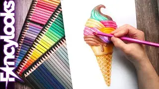 Me mandan 120 lápices y hago un helado multicolor-explicado paso a paso