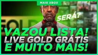 VAZOU TUDO! GRANDE LISTA fala de LIVE GOLD GR&Aacute;TIS at&eacute; UBISOFT no GAME PASS! SER&Aacute;?