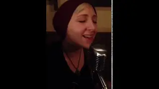 Evelyn at Open mic (Follow you into the dark by Death Cab