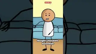 Shopping Essentials: Chocolate Only 🍫😂 #shorts   #animation  #funny
