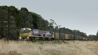 Pacific National Intermodal Train - PoathTV Australian Trains & Railways