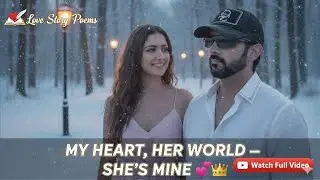 My Heart, Her World _ She's Mine  💗 👑 | love story poems | broken heart poems | royal sadness poems 