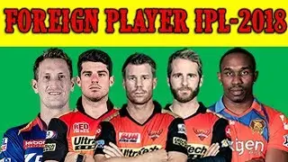 IPL 2018 || Foreign Players  List For IPL Season 11(Part-2)