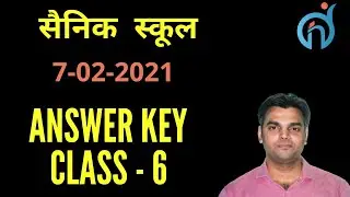 ANSWER KEY SAINIK SCHOOL EXAM 2021