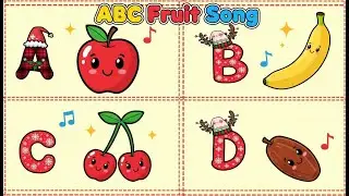 A to Z Fruits Names 🍎 ABC Fruits Learning Video | Nursery Rhymes & Kids Songs | KidsAcademy7