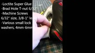 Repairing ice hockey skate rivets with screws