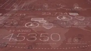 Dark Red Corporate Background With Abstract Elements Of Infographics