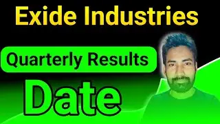 Exide Industries share quarterly results date