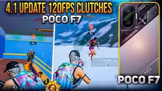 new 4.1 update highlights 💥 || poco f7 5g pubg gameplay || poco f7 5g pubg test 120fps | POCO F7 