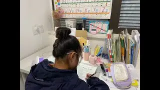 Chinese Parent Helping Child with Homework &ndash; Math, English & Chinese