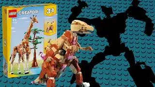 Transformer  Dinobot Grimlock / Dinosaur . LEGO 31150 alternate built /  Wild Safari Animals