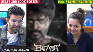 Pakistani Couple Reacts To Beast 3rd Look Poster | Thalapathy Vijay | Pooja Hegde