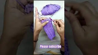 Crochet stiches with nylon rope