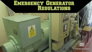 Emergency Generator Regulations | CE Venkat | MTHV