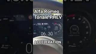 270hp Alfa Romeo Tonale Ibrida Plug-In Q4 Acceleration #shorts