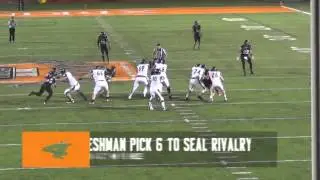 2015 Top Plays #4 Chandler Marquardt Pick 6 to clinch Rivalry win vs Rhodes