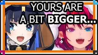 Kronii and IRyS compare sizes on stream