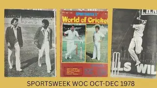 Sportsweek World of Cricket Oct-Dec 1978 issue...