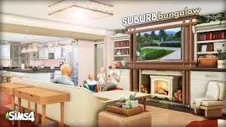 Suburb Bungalow 👨‍👩‍👦🏠 | The Sims 4 Stop Motion Build | No CC (Real to Sims)