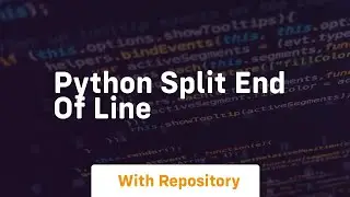 python split end of line