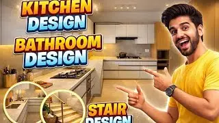 Modular Kitchen Design!Bathroom Design!Stair Design!#Home #Tiles #kitchen #stairs #modularkitchen