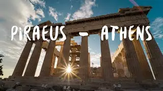 Piraeus Athens Drone, this is the biggest port of greece (4k)