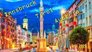 Прогулка по Инсбруку  , февраль 2025                     Innsbruck February 2025