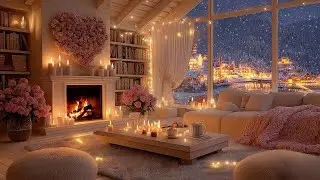 ❤️ Beautiful Romantic Piano Music for Relaxing 🌹Soft Piano & Snowfall for Sleep & Stress Relief