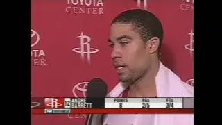 Andre Barrett Houston Rockets interview
