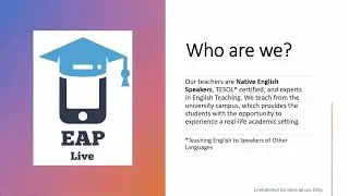 CURSO DE INGLES ONLINE (Via Zoom) - EAP Live