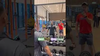 Today Chest back Tricep Bicep training with Friend from Penang #fitness #health