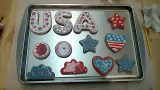 Cookie Decorating Party - Fourth of July - Sugar Dot Cookies