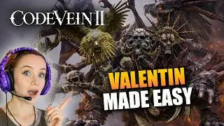 Финальная битва с боссом Валентином в Code Vein 2 Soul Savior (упрощенная версия)
