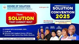 HOUSE OF SOLUTION II SOLUTION CONVENTION 2025