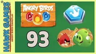 Angry Birds Stella POP Bubble Shooter Level 93 - Walkthrough, No Boosters