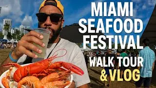 Miami Seafood Festival  | Full Walk Tour & Food Vlog in 4K 
