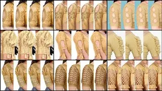 golden blouse sleeves design 2023/golden blouse design/blouse design/blouse ki design/sleeves design