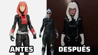 CUSTOM BLACK CAT Spiderman Titan Hero Series Marvel