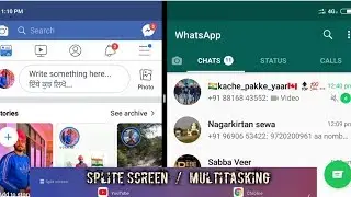 How to use SPLIT SCREEN in MI phone | Multitasking in Xiaomi phone | second space