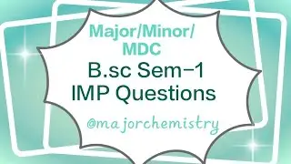 B.sc Sem-1|Important Questions|NEP|Gujarat University|#bsc#msc#imp#preparation#notes#motivation#tifr