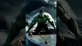 Hulku and the Deadly Ocean Storm 😱 | Survival Story | Hindi Story #ai #shorts #hulk