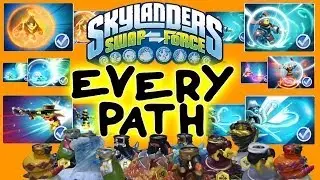 All Skylanders Swap Force Upgrade Paths for Wave 1 Bottoms + Max Money Level