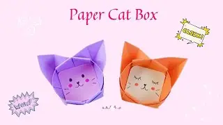 DIY paper cat litter box | Как сделать коробку для кошки из бумаг. #Shorts
