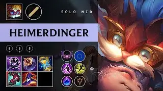 Heimerdinger Mid vs Akali - EUW Master Patch 25.24