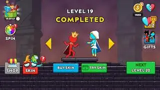 New Game 2021 [ Stickman Red And Blue ] LEVEL-20 / Game play (Android , ios ) / animation