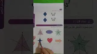 خط التناظر المنهج الجديد رياضيات الصف السادس المتوسط 