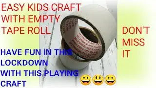 EMPTY DUCT TAPE ROLL CRAFT/BEST OUT OF WASTE FROM TAPE ROLLS/CRAFT IN TAMIL